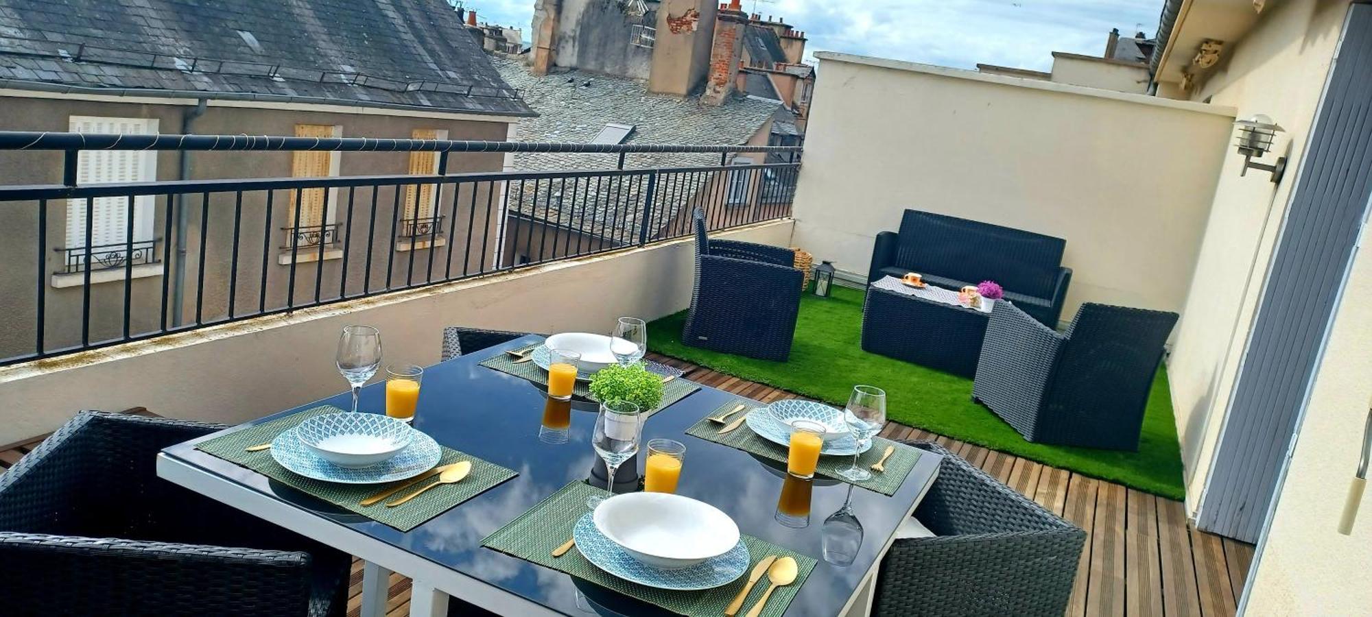 Ferienwohnung La Terrasse De St Amans Rodez Exterior foto